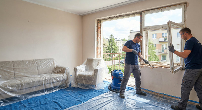 Bezpieczny demontaż starych okien