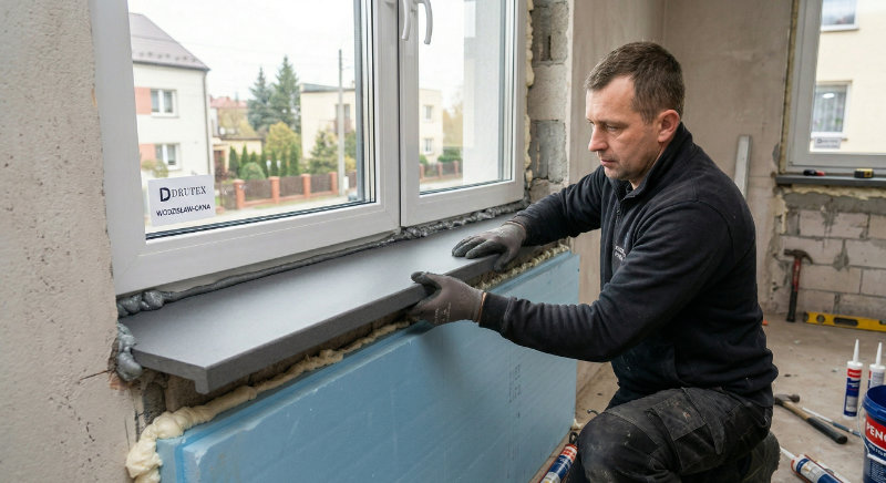 Montaż parapetów wewnętrznych w Wodzisławiu