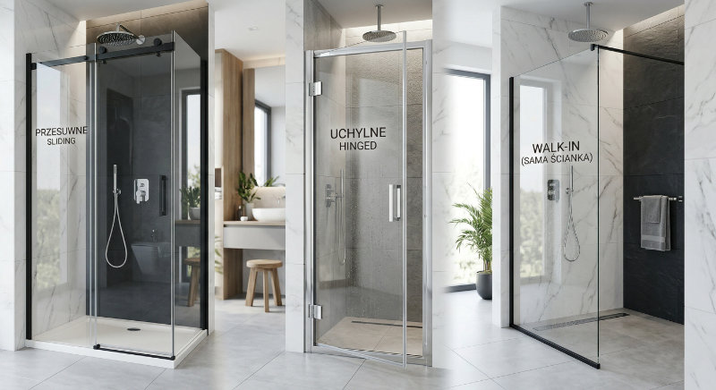 Kabiny Walk-In i przesuwne