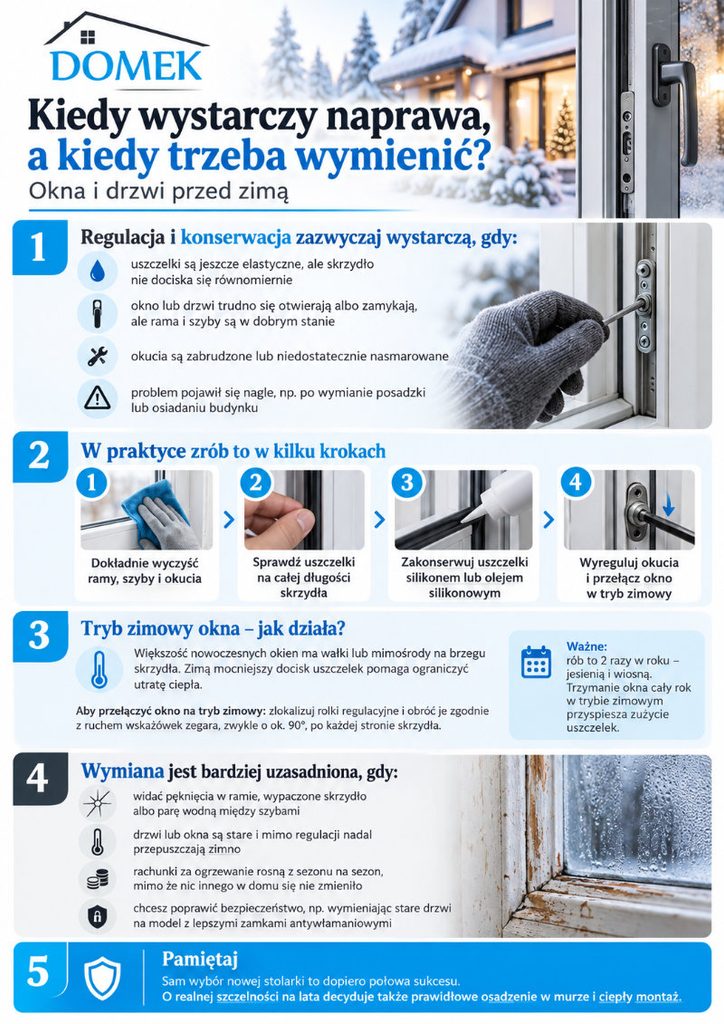 kiedy wystarczyć naprawa a kiedy trzeba wymienić stolarkę na nową